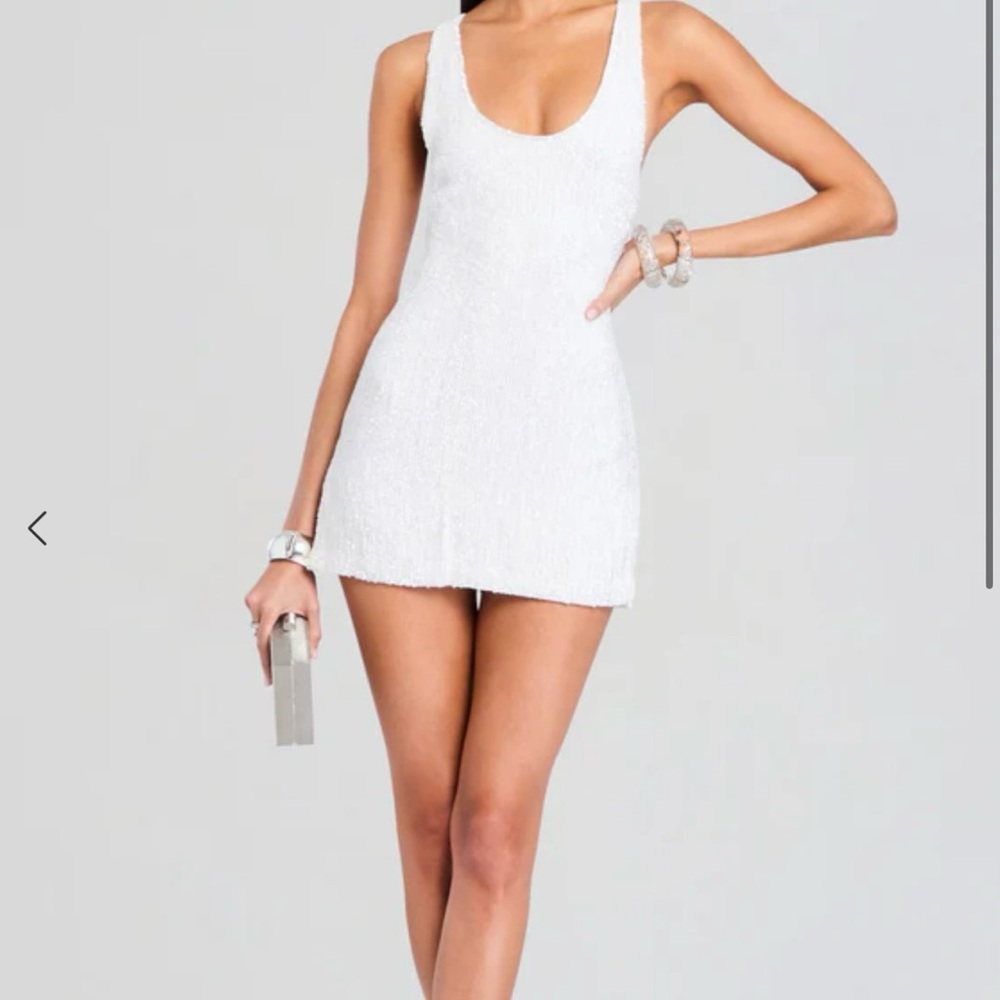 Retrofete White Mini Dress